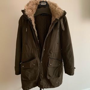 Two layer winter parka with hiding hood - Zara